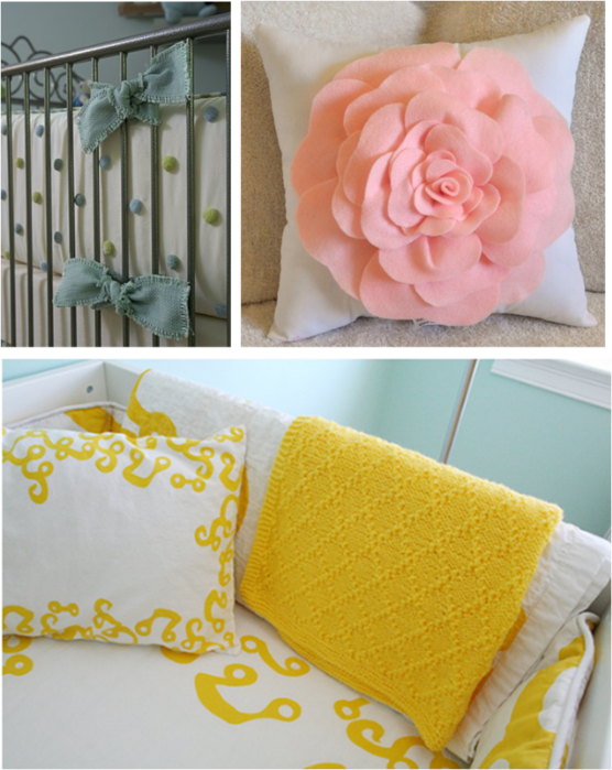 12.22.10-pink-pillow-yellow-nursery-baby-bedding (556x700, 600Kb)