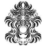  9656719-trible-spirit-demon-face-silhouette-symbol (400x400, 51Kb)