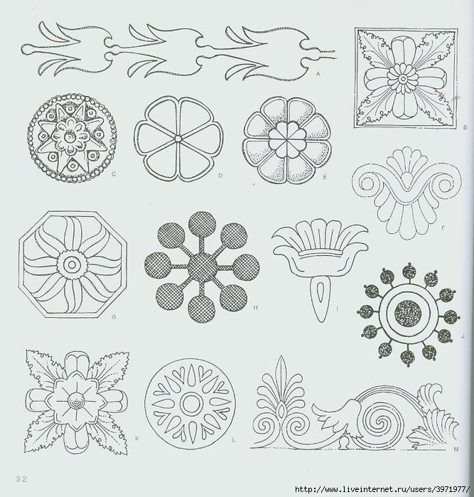 4000 motifs de fleurs et de plantes (20) (667x700, 266Kb)