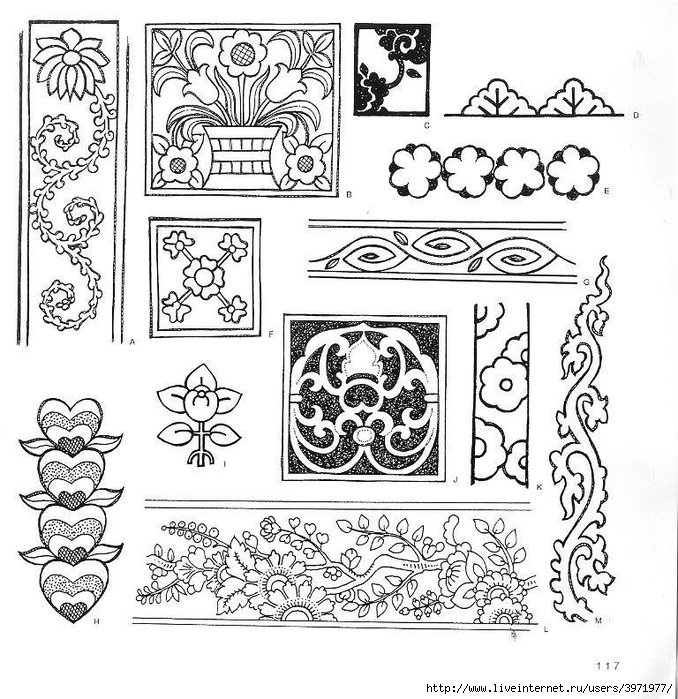 4000 motifs de fleurs et de plantes (105) (678x700, 322Kb)