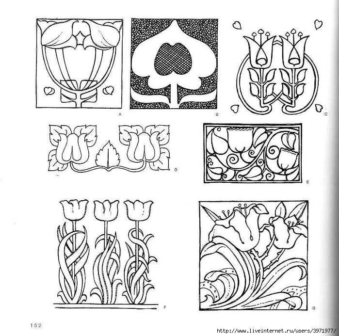 4000 motifs de fleurs et de plantes (140) (700x693, 263Kb)