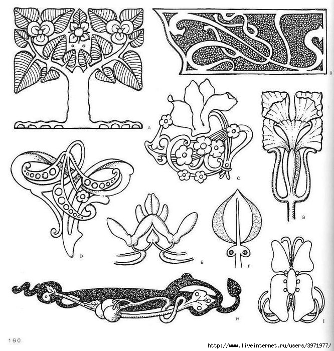 4000 motifs de fleurs et de plantes (148) (666x700, 307Kb)