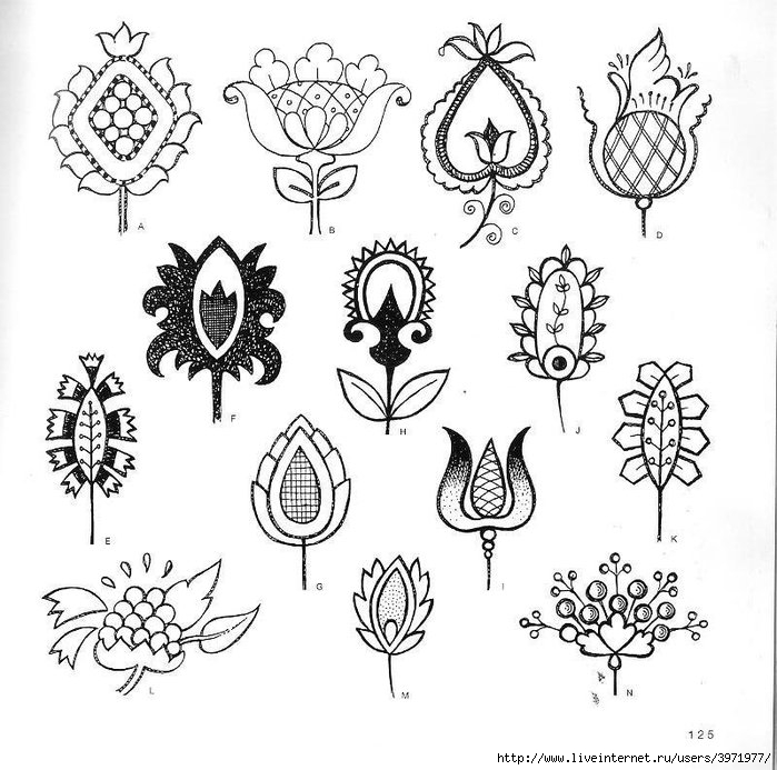 4000 motifs de fleurs et de plantes (113) (700x693, 239Kb)