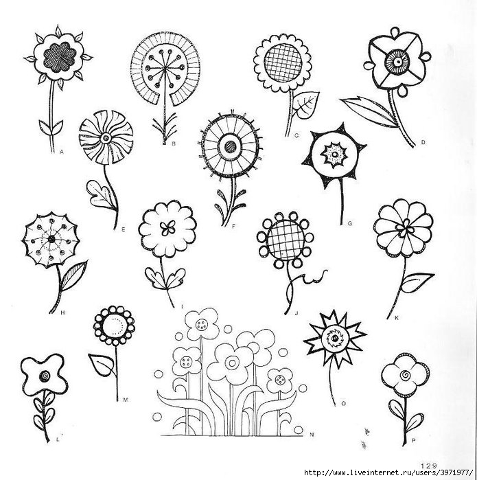 4000 motifs de fleurs et de plantes (117) (695x700, 219Kb)