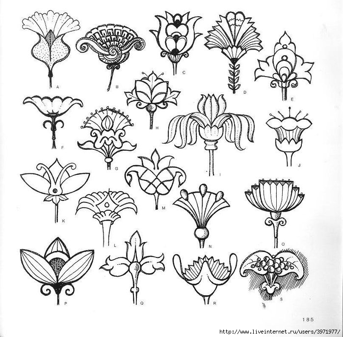 4000 motifs de fleurs et de plantes (173) (700x686, 257Kb)