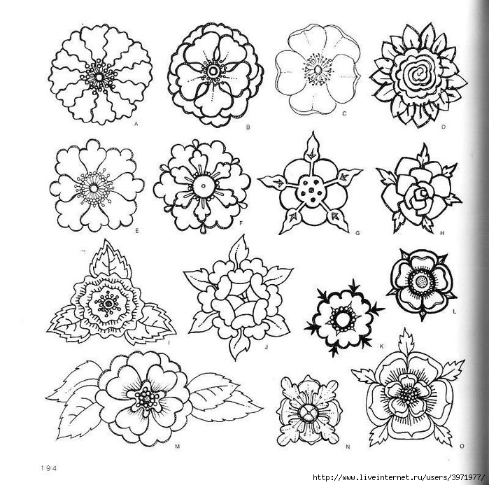 4000 motifs de fleurs et de plantes (182) (700x693, 288Kb)