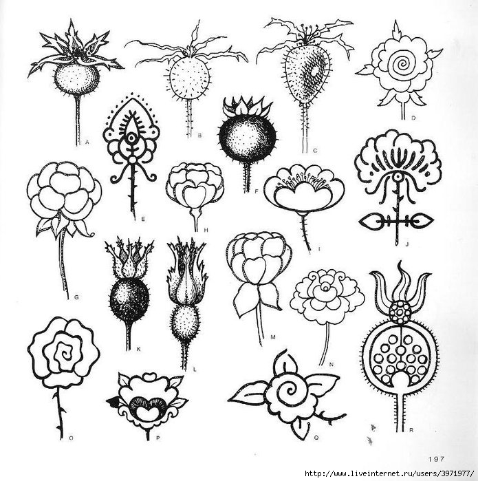 4000 motifs de fleurs et de plantes (185) (695x700, 264Kb)