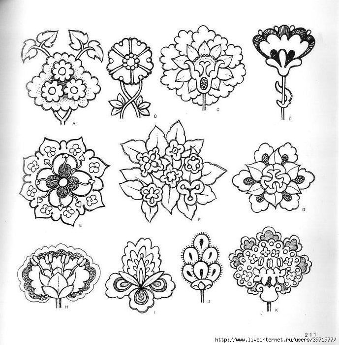 4000 motifs de fleurs et de plantes (199) (689x700, 288Kb)