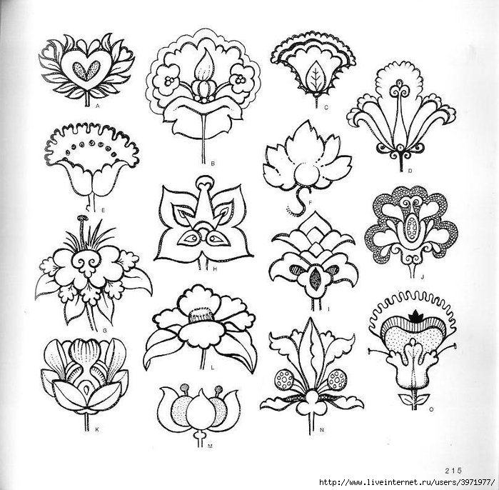 4000 motifs de fleurs et de plantes (203) (700x686, 262Kb)