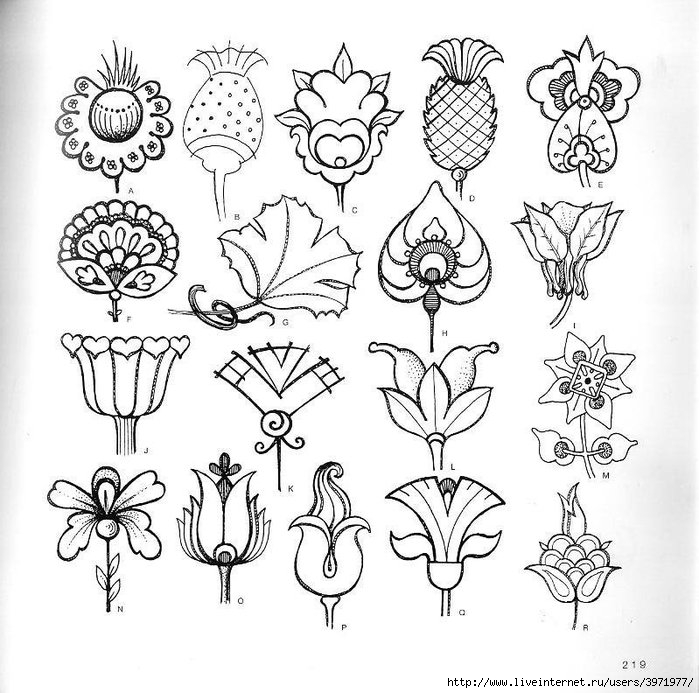 4000 motifs de fleurs et de plantes (207) (700x693, 262Kb)