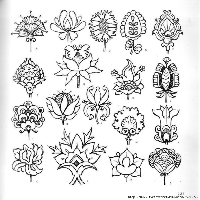 4000 motifs de fleurs et de plantes (209) (700x700, 297Kb)