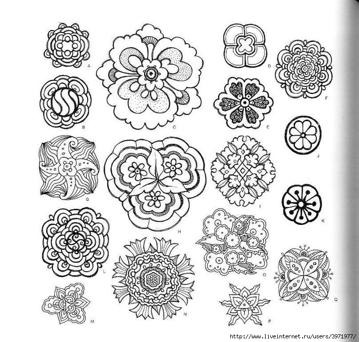 4000 motifs de fleurs et de plantes (340) (700x666, 305Kb)