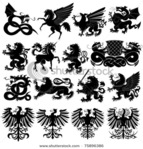  stock-vector-vector-set-of-heraldic-animals-75896386 (450x470, 167Kb)
