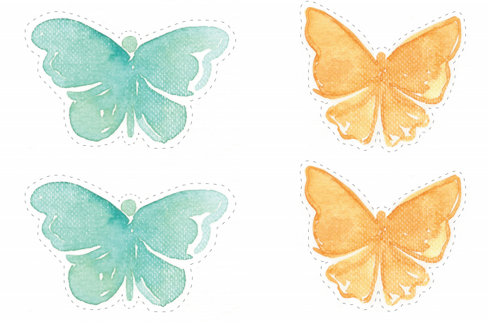 Шаблоны для бабочек для интерьера