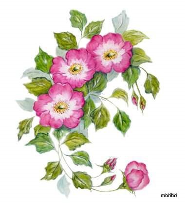 Ramo de flores pink (380x420, 31Kb)