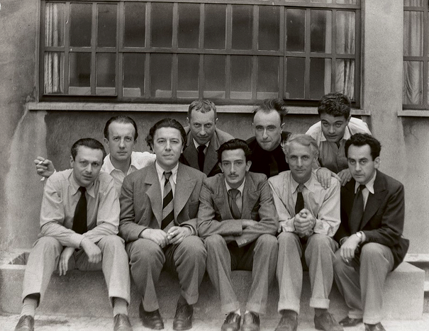 Tristan Tzara, Paul Eluard, Andre Breton, Hans Arp, Salvador Dali, Yves Tanguy,  Max Ernst, Rene Crevel, Man Ray (605x467, 515Kb)