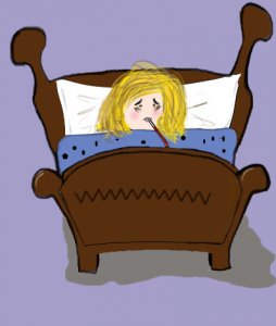 stock-vector-sick-girl-in-bed-with-thermometer-37694905-254x300 (354x430, 84Kb)