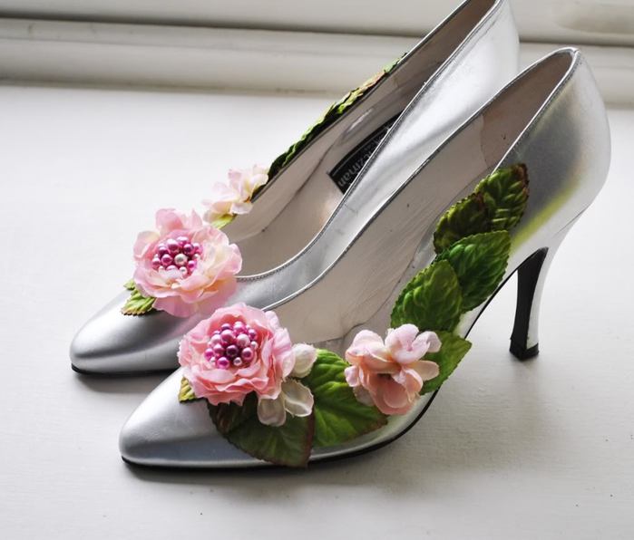 Туфли из цветов