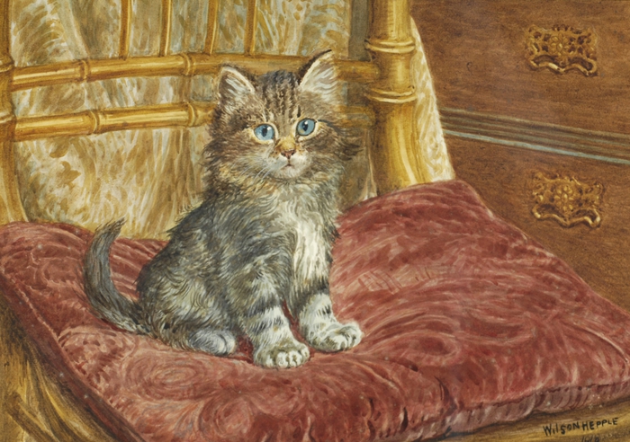 2795685_Kitten_seated_upon_a_red_cushion (700x492, 298Kb)