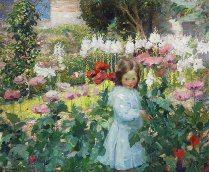 Karl Albert Buehr -  Lilies and Poppies (699x574, 113Kb)