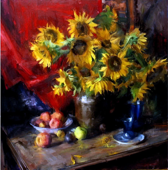 sunflowers (688x700, 171Kb)