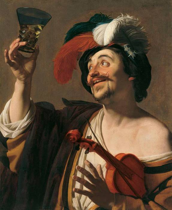 Gerrit van Honthorst, The happy Violinist, 1624 (574x700, 51Kb)