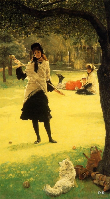 Croquet, 1878 (386x700, 234Kb)