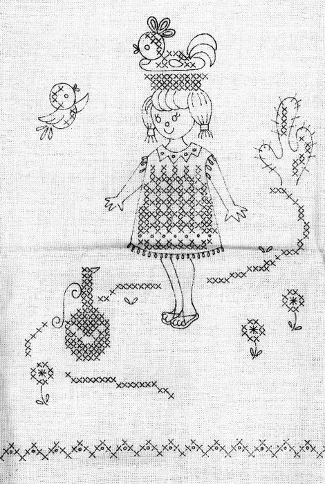 girl stamped linen (470x700, 126Kb)