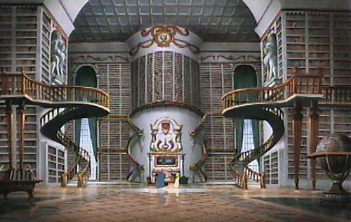 beauty and the beast library (500x316, 51Kb)