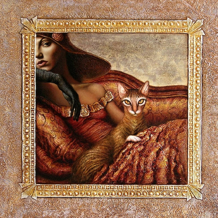 06-Woman and cat (700x700, 183Kb)