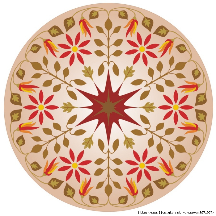 Round_floral_ornament_pattern (699x700, 329Kb)