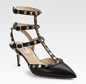 Valentino Studded T-Strap Hi Pumps (300x292, 14Kb)