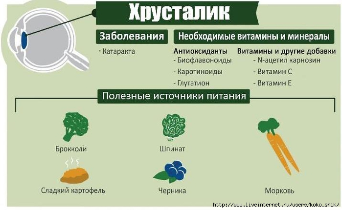 Полезные продукты для глаз презентация