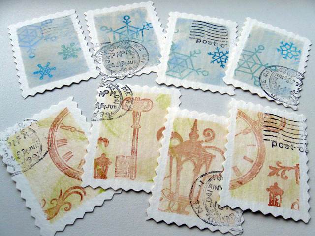 Текстильные почтовые марки