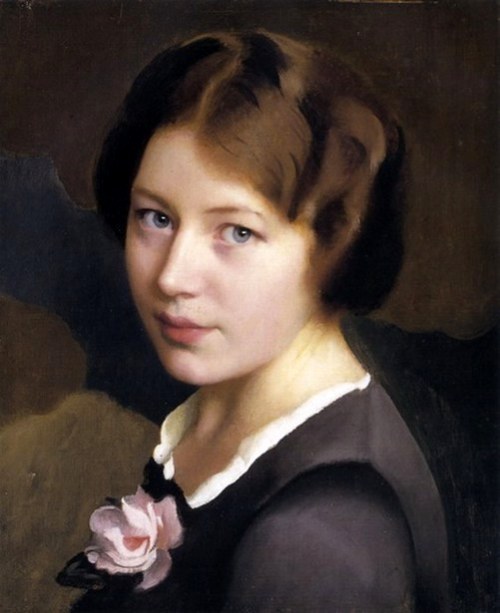 girl-with-a-pink-rose (500x613, 44Kb)