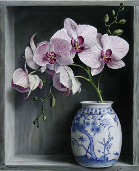 Orchids in a Chinese Vase (450x553, 43Kb)