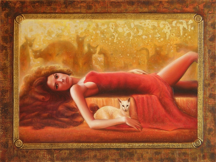 Woman and cat 3 (700x525, 293Kb)
