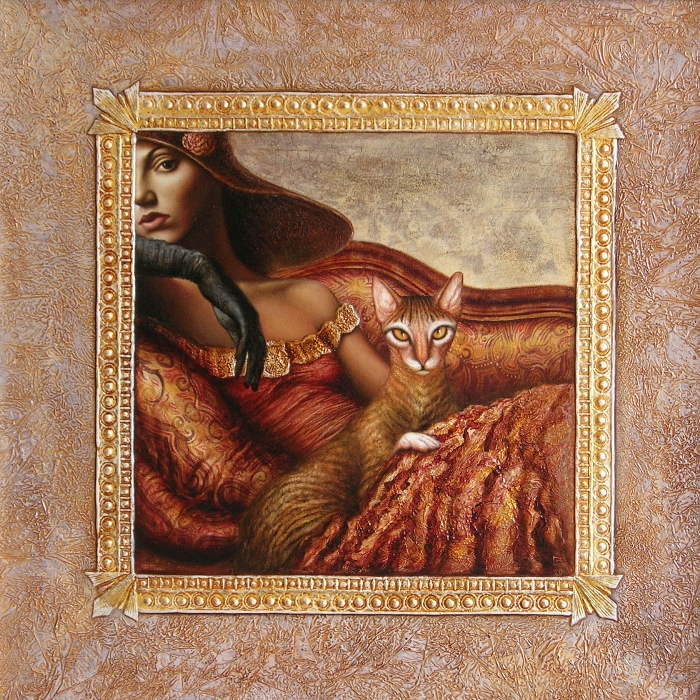 Woman and cat 8 (700x700, 573Kb)