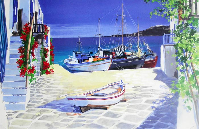 André Savy - Santorini Walkway - Tutt'Art@  (7) (700x454, 66Kb)