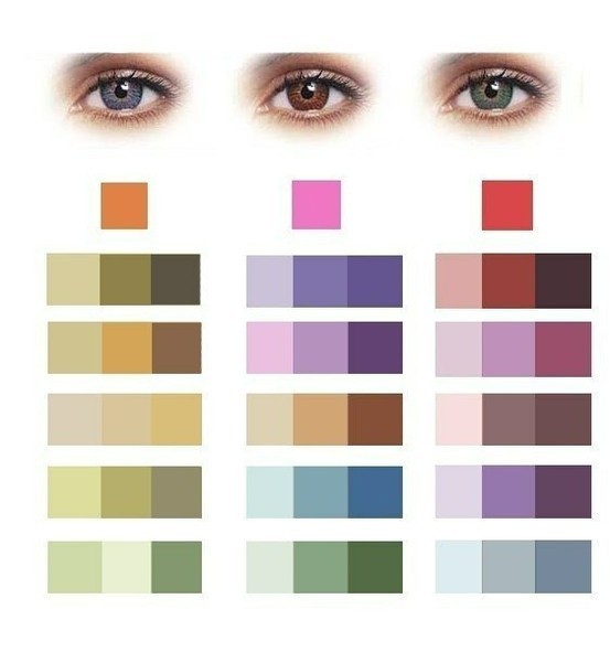 Цветовая гамма для глаз
