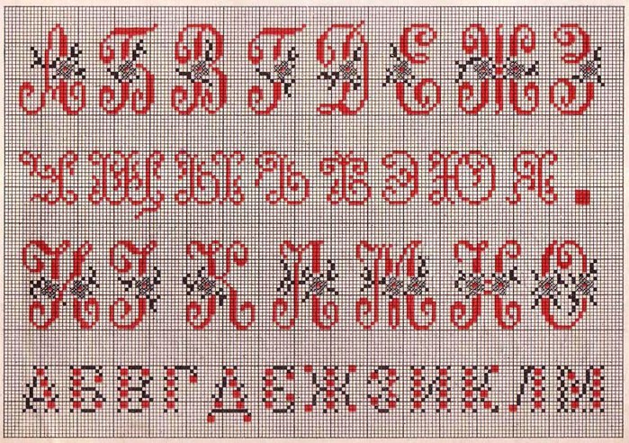 Russian Cross Stitch Alphabets 1_Page_08 (700x492, 166Kb)