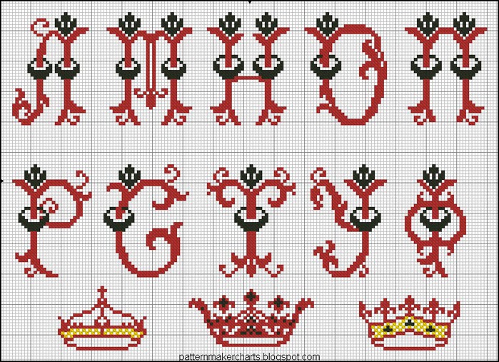 Russian Cross Stitch Alphabets 1 pg 11 (700x507, 189Kb)