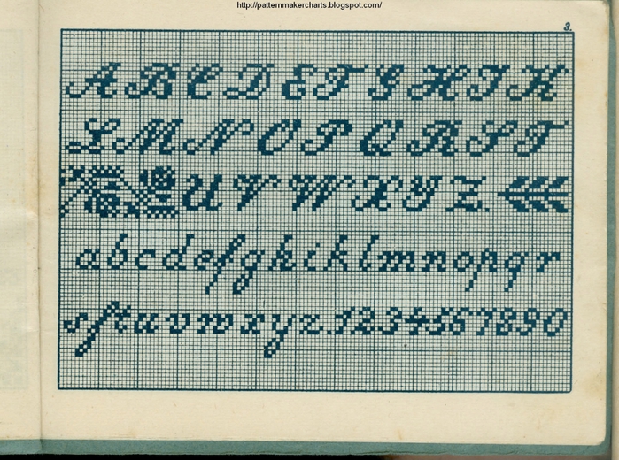 Alphabete u. Muster zum Waschezeichnen und Sticken iii -03 (700x520, 355Kb)