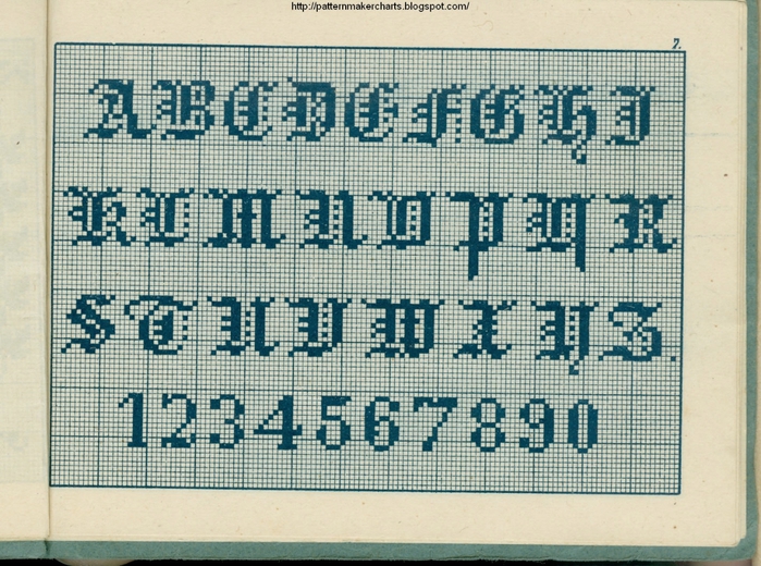 Alphabete u. Muster zum Waschezeichnen und Sticken iii -07 (700x520, 346Kb)