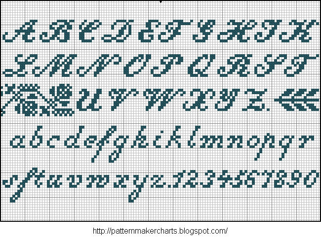 Alphabete u. Muster zum Waschezeichnen und Sticken iii 03 (650x487, 128Kb)