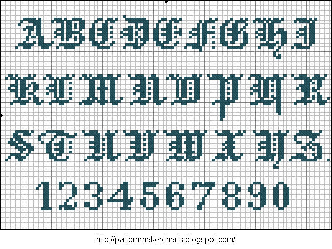 Alphabete u. Muster zum Waschezeichnen und Sticken iii 07 (650x487, 124Kb)