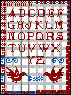 Alphabets et Motifs au Point de Croix N 1 - 5 (240x318, 49Kb)