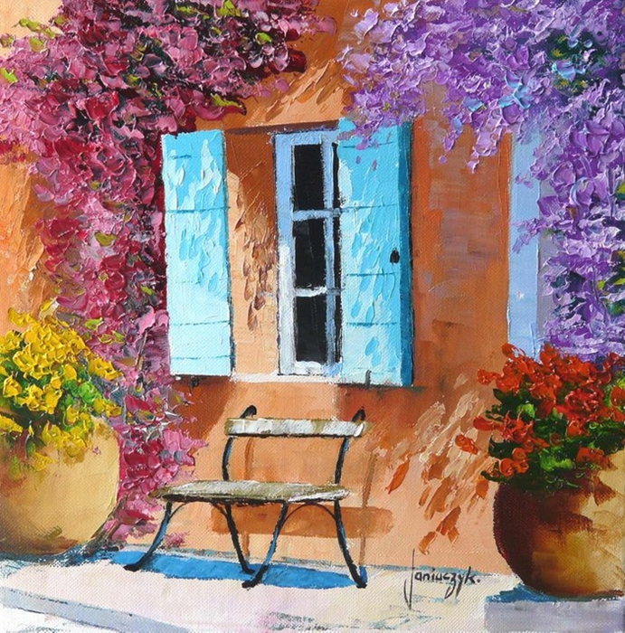 Jean-Marc Janiaczyk - French painter - Dreaming of Provence  (40) (691x700, 460Kb)