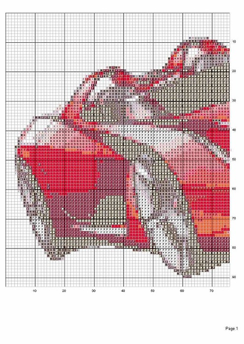Вышивка крестом феррари схема