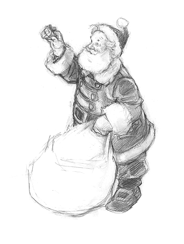 Santa_and_Mouse_Sketch (377x500, 53Kb)